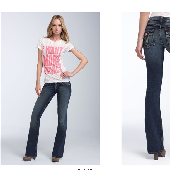 PRVCY dark denim boot cut jeans - Picture 5 of 6